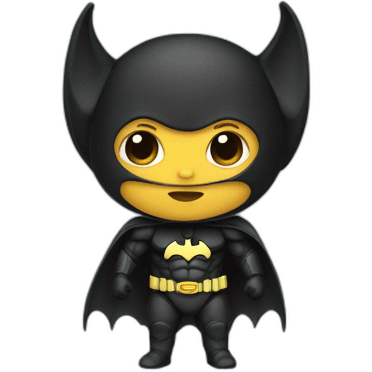 Baby with bat man suit emoji