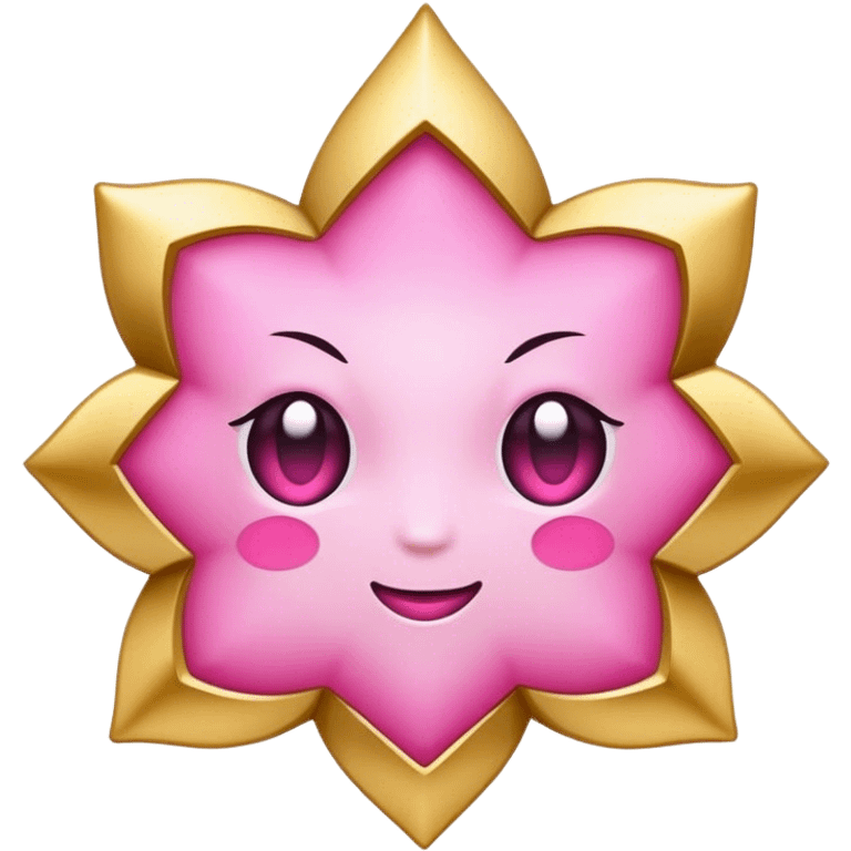 belief gold pink emoji