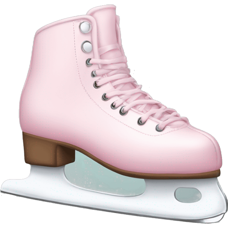 pastel pink ice skates emoji