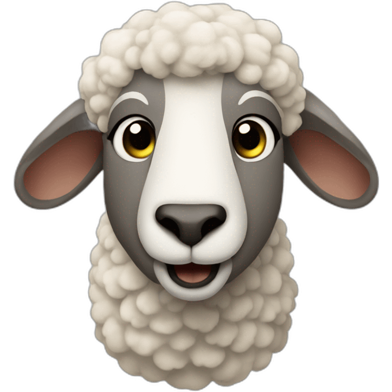 Sheep heave up emoji