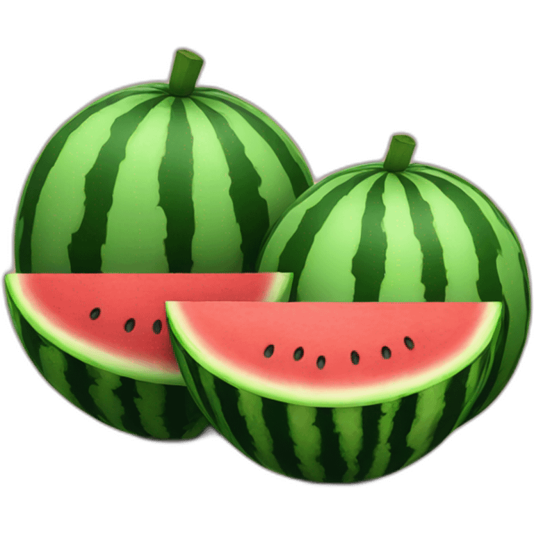 A pair of watermelons emoji