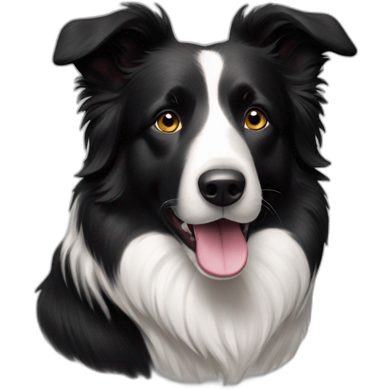 black-and-white-smoothe-coat-border-collie emoji