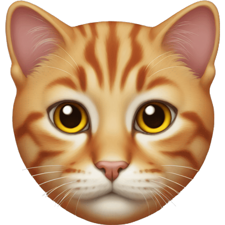 Cat Face red realistic emoji