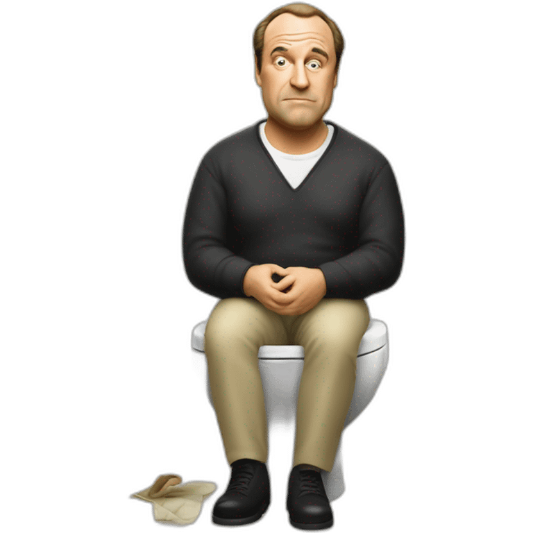 Tony soprano on the toilet  emoji