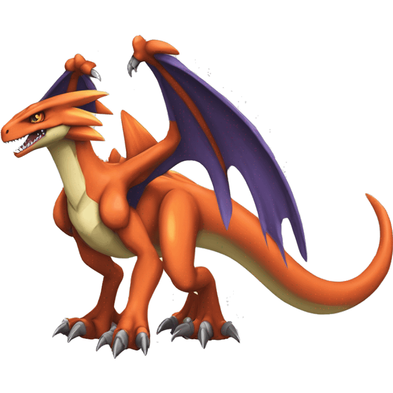  Cool Edgy Digimon-Fakemon-Guilmon-Genesect-Charizard-Velociraptor-Dragon full body emoji