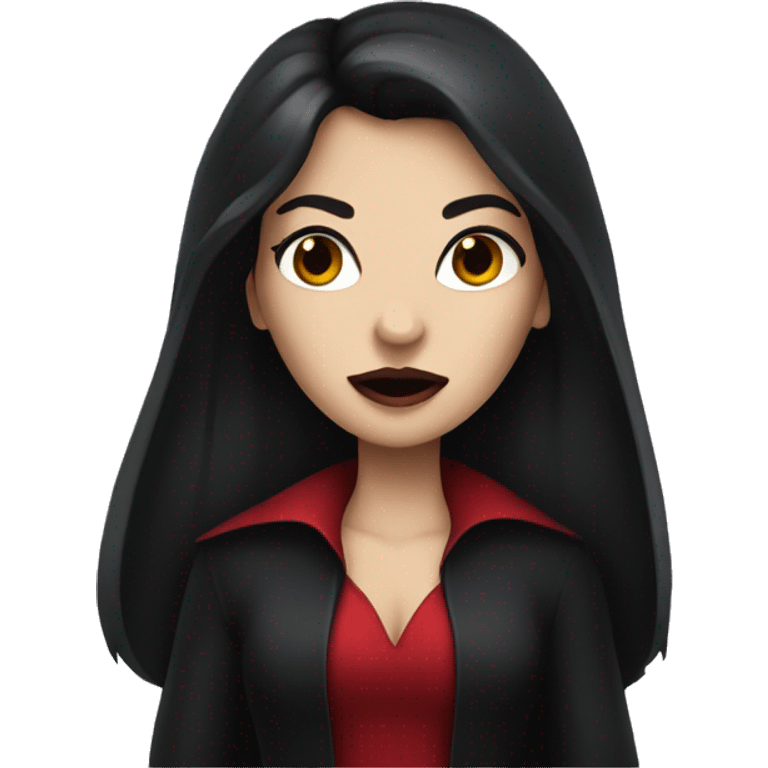 Brunette girl vampire emoji