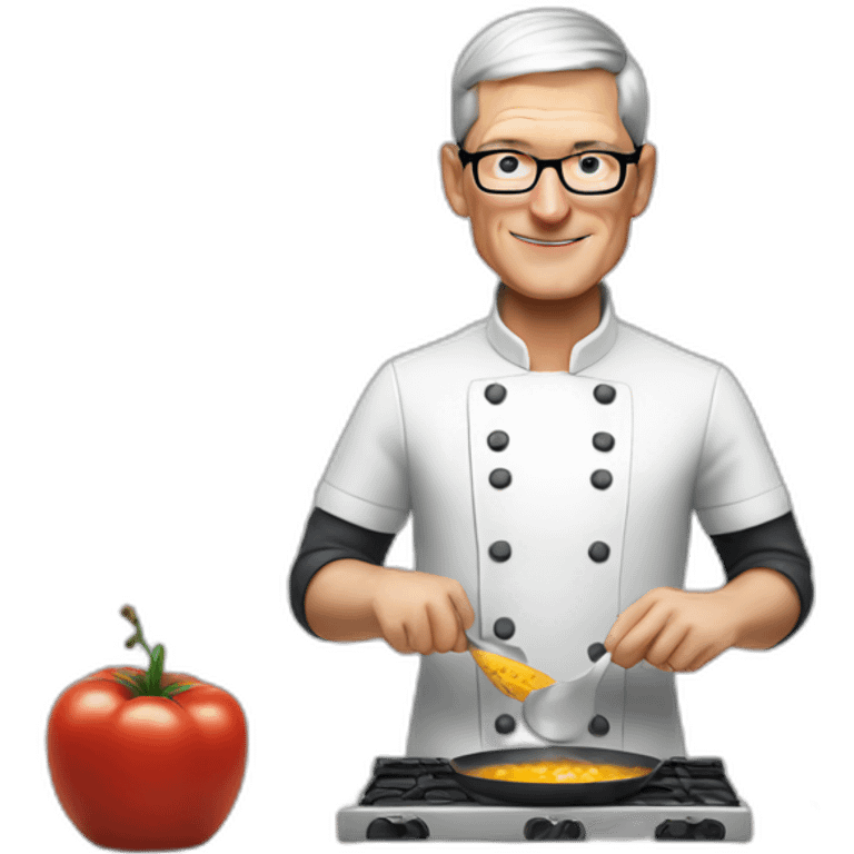 tim cook cooking emoji