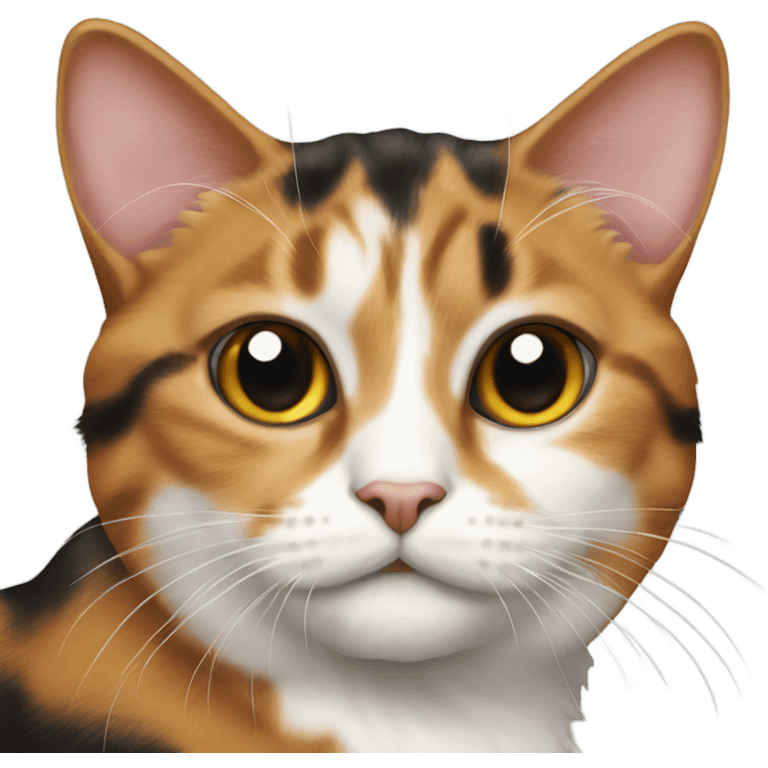 realistic calico tabby cat emoji