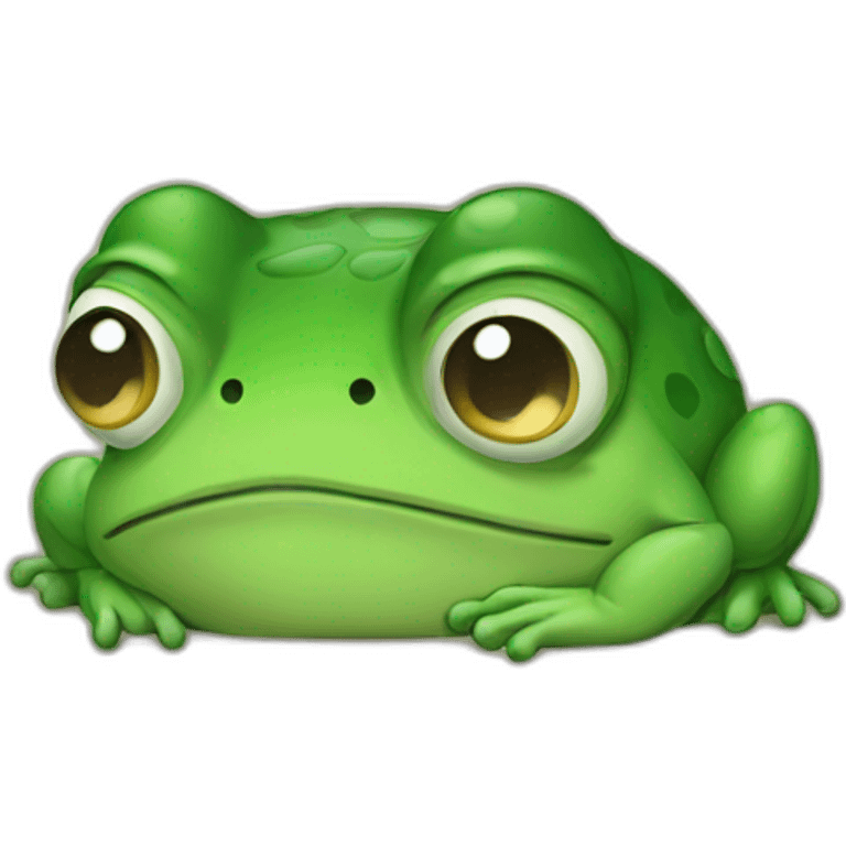 Sad frog emoji