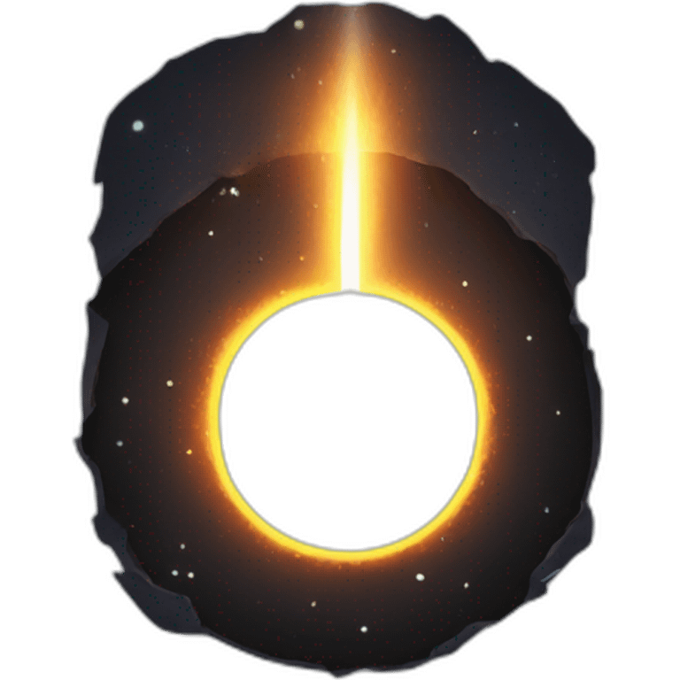 Black hole with light disk emoji