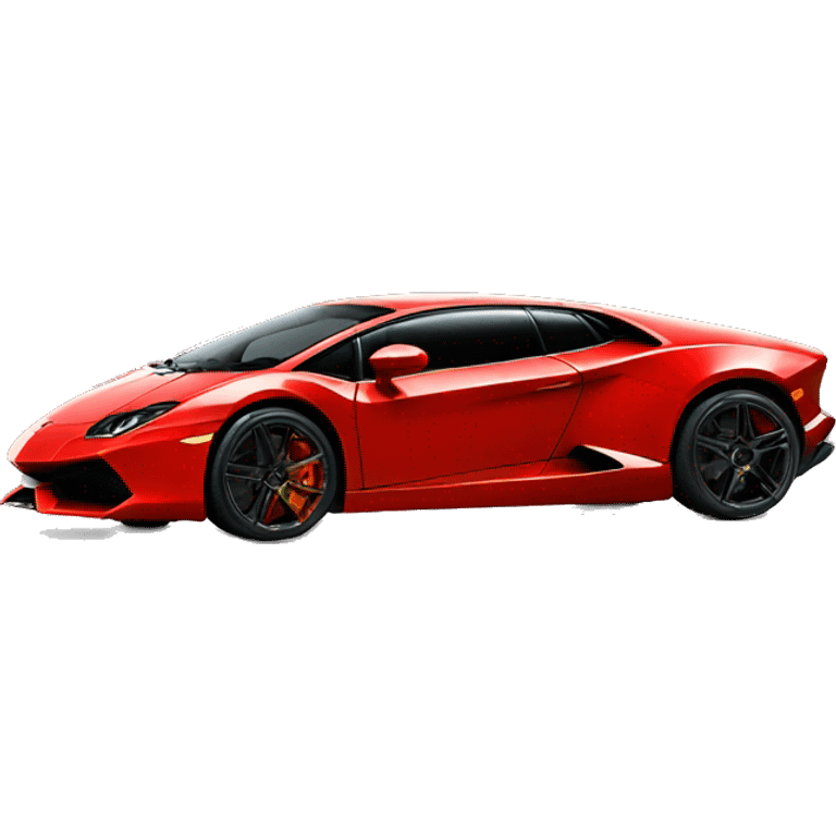 lamborghini en color rojo  emoji