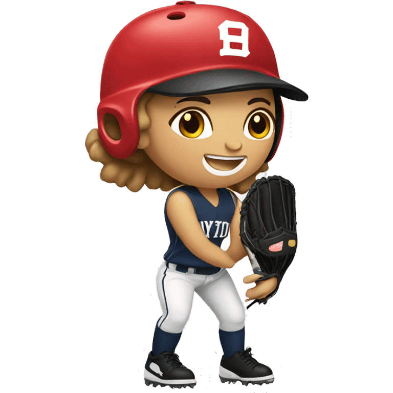 Softball player emoji