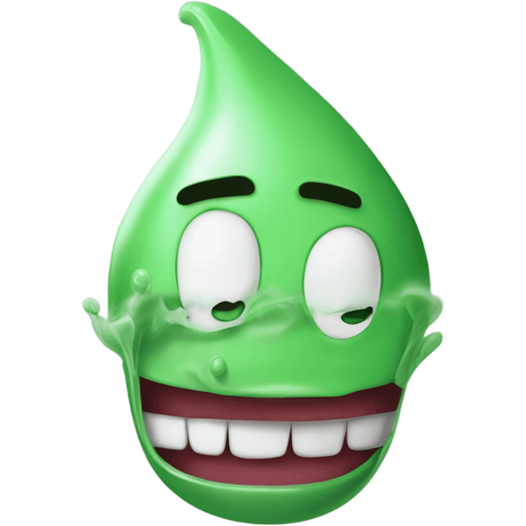 bad breath Captain underpants pointy head green smoke coming out of mouth emoji