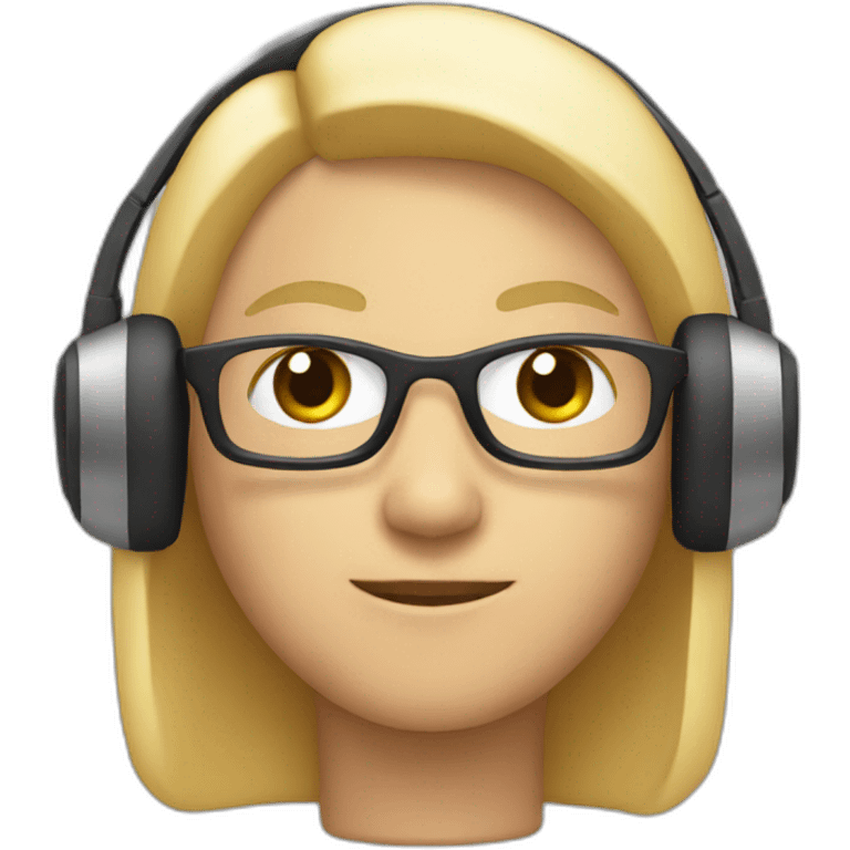 person with headset emoji