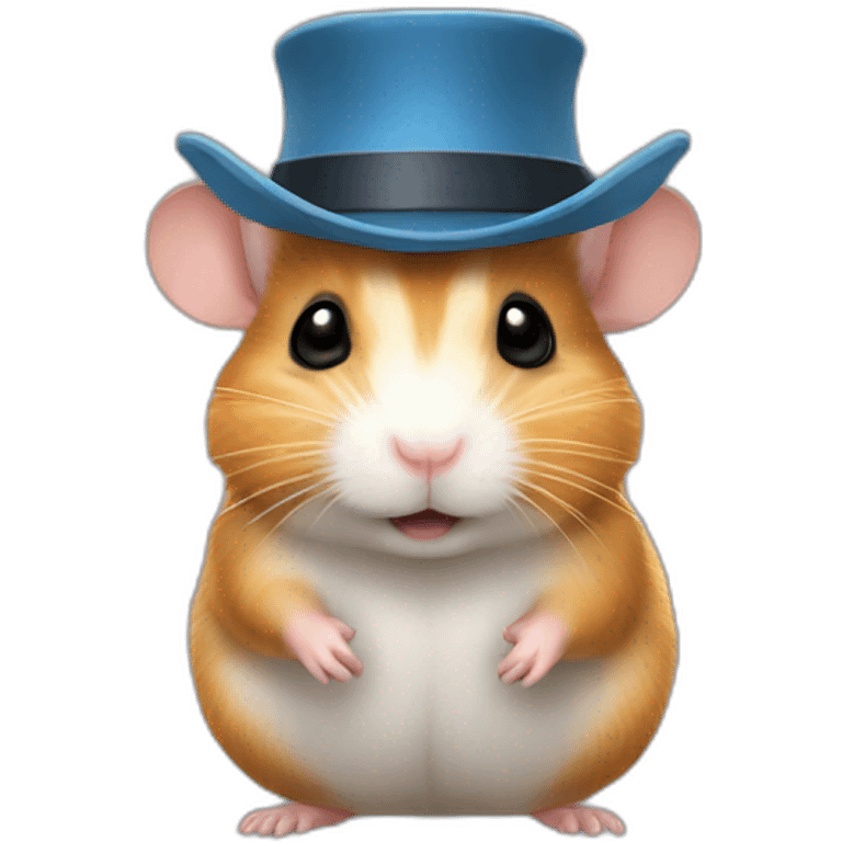 Hamster chapeau de shérif emoji