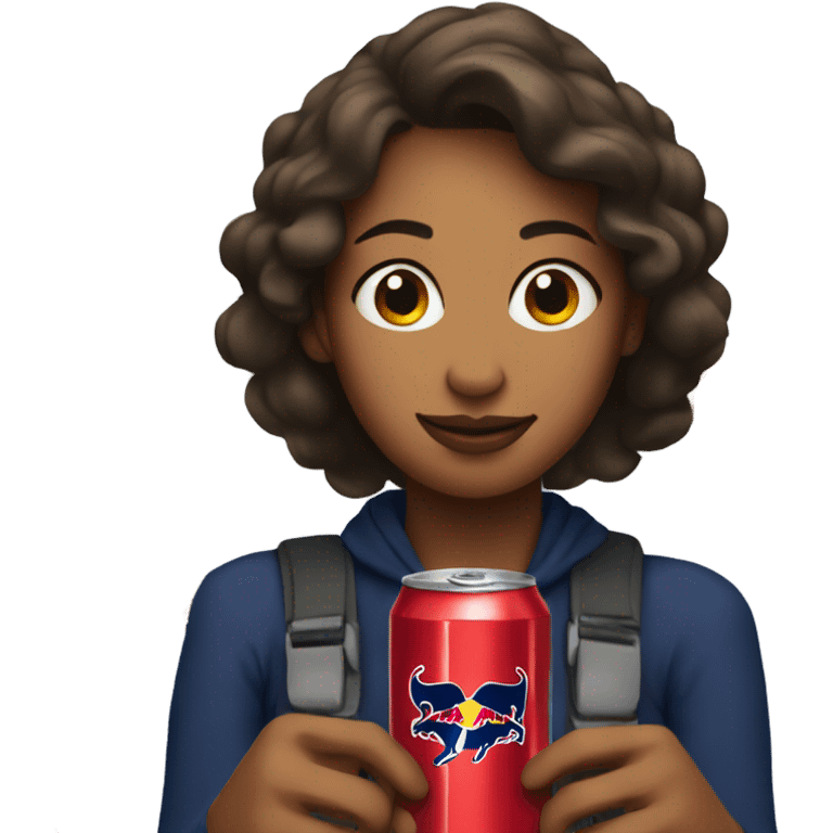 Mom holding red bull  emoji