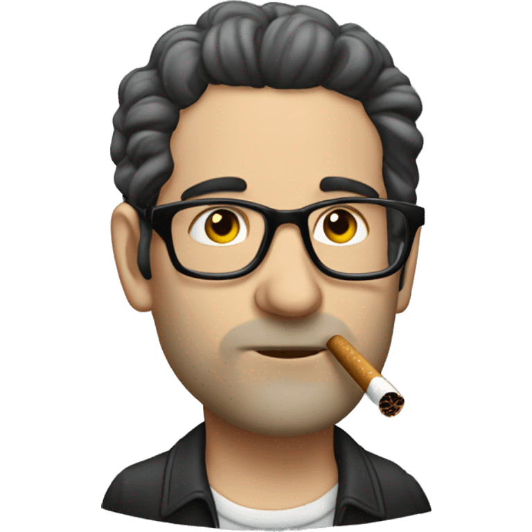 Jeff Goldbaum smoking emoji