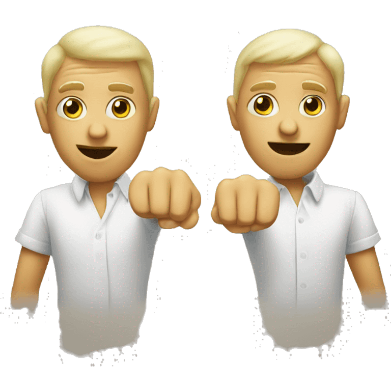 Two headed person pointing at you emoji