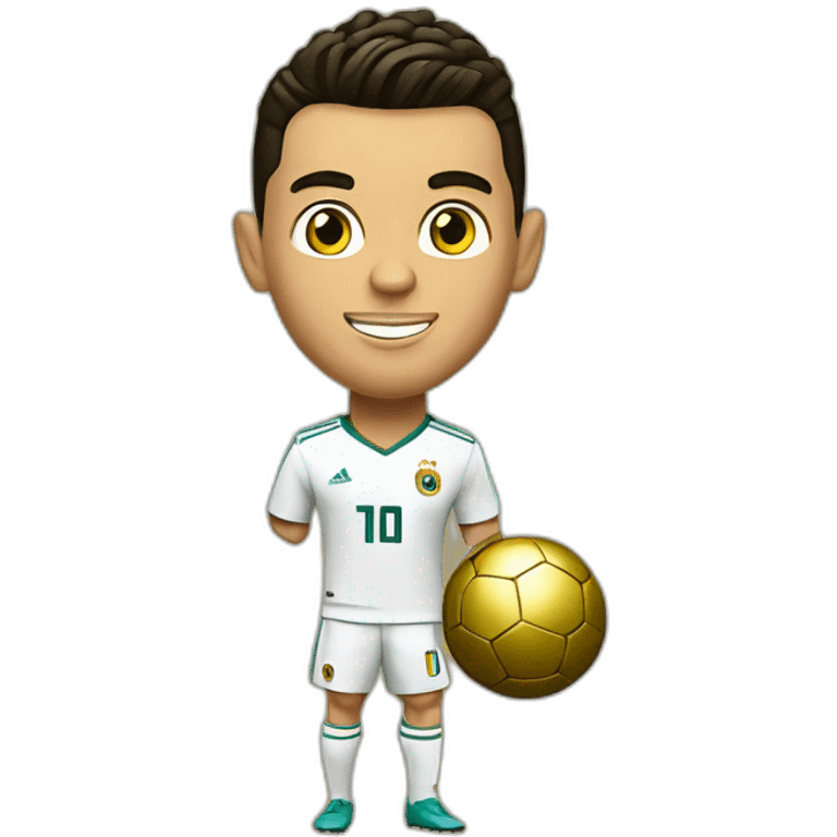 Cristiano Ronaldo ballon d'or emoji