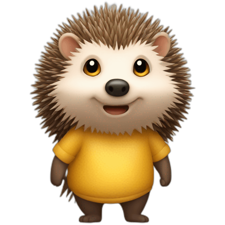 hedgehog hit human emoji