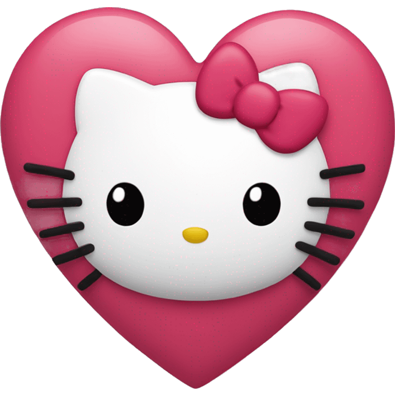 hello kitty heart emoji