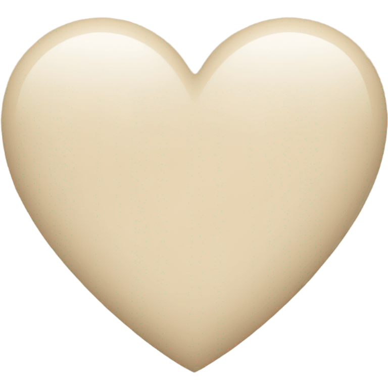 Beige heart  emoji