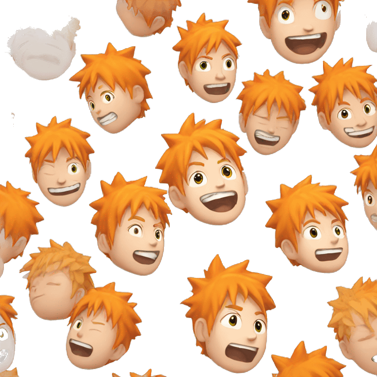 Orange hair from naruto emoji