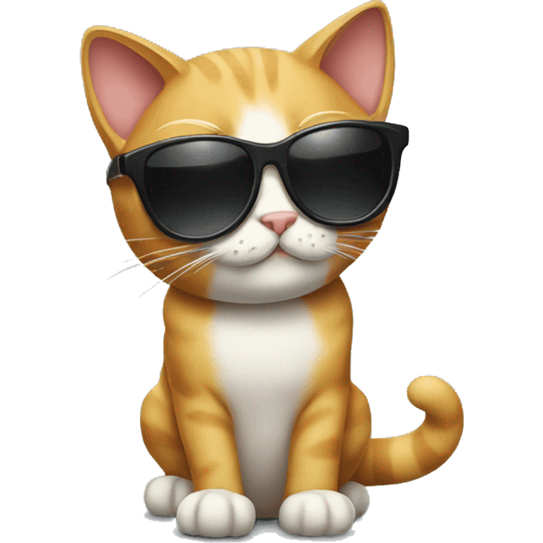 Cat with sunglasses emoji