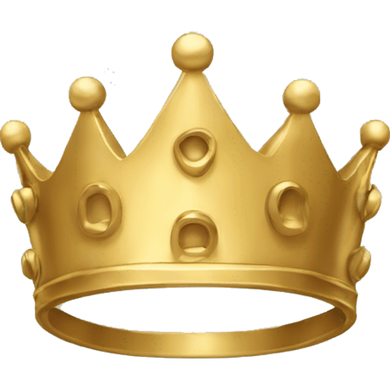 Simple gold crown with no jewels emoji