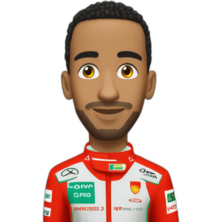 Lewis Hamilton on the WC emoji