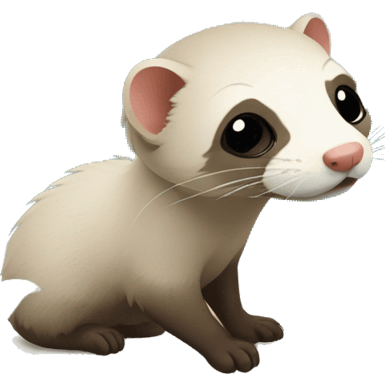 A ferret on an Island emoji