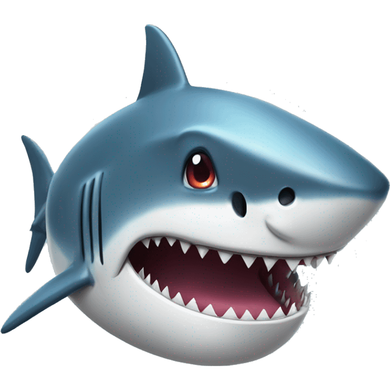 A shark playing games  emoji