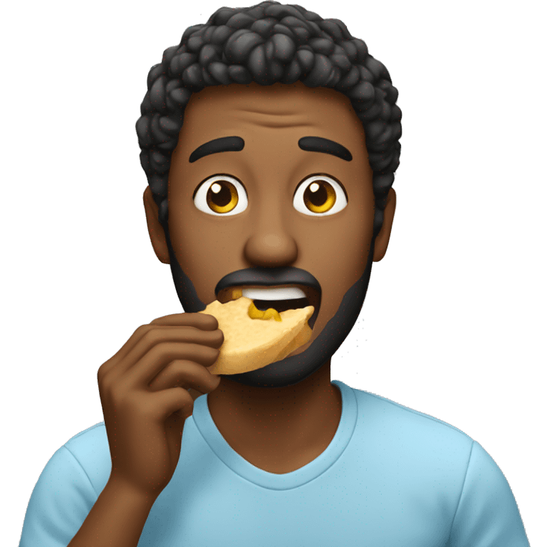 guy eating emoji