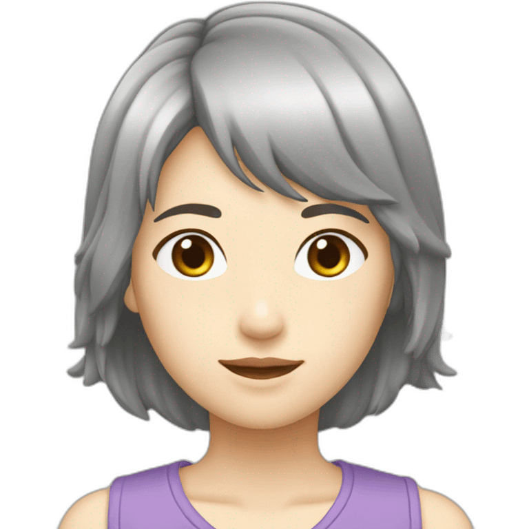 七つの大罪　エリザベス：女性、ロングヘア、白髪 emoji