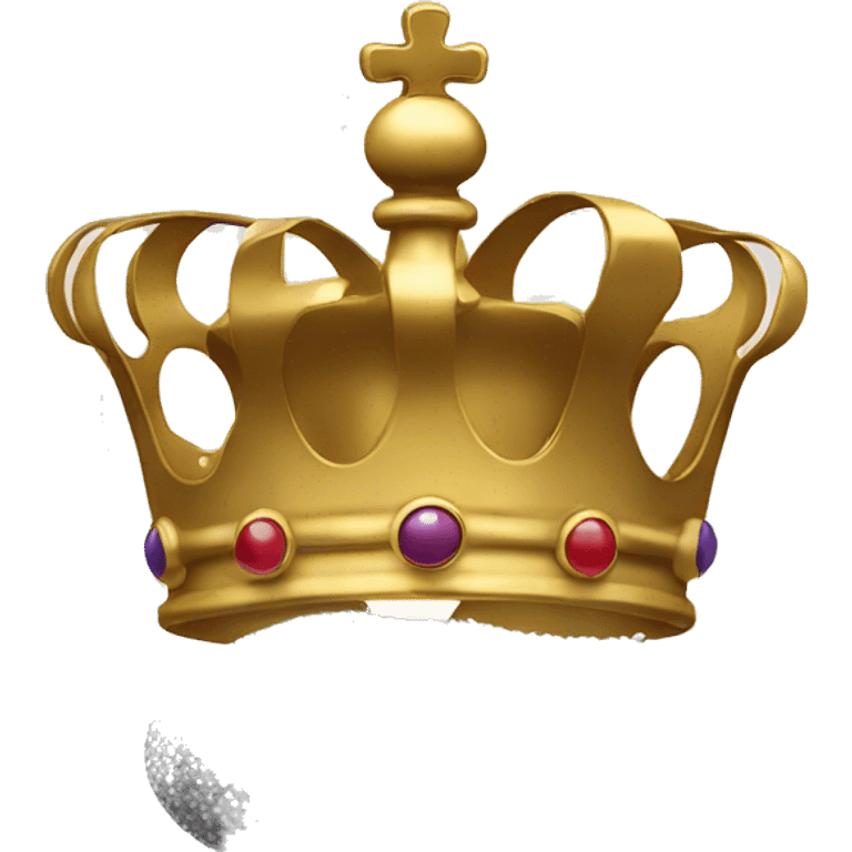 Crown with salt shaker on top emoji