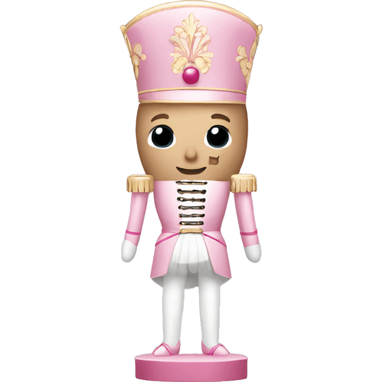 Light pink nutcracker emoji