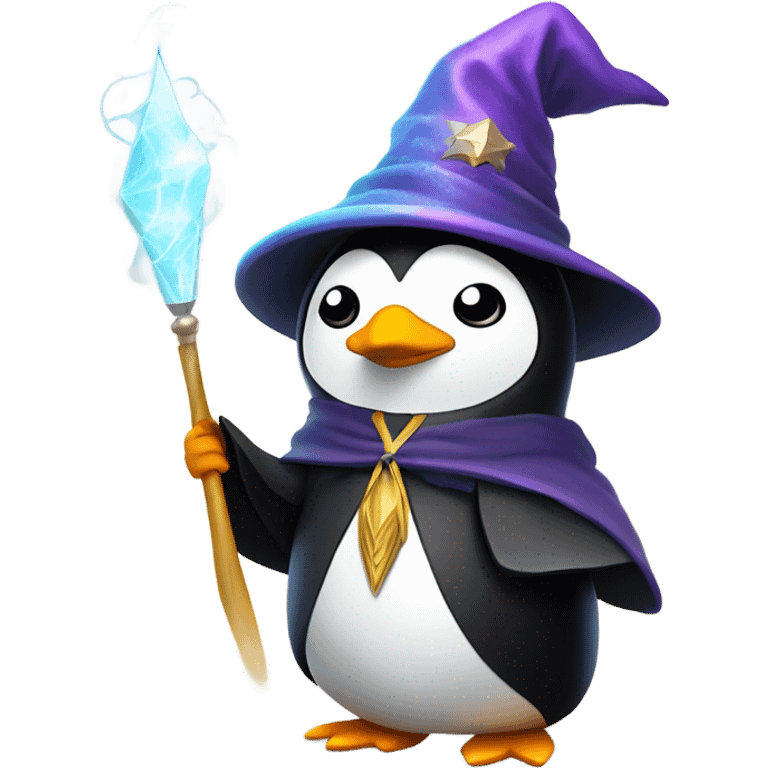 penguin wizard emoji