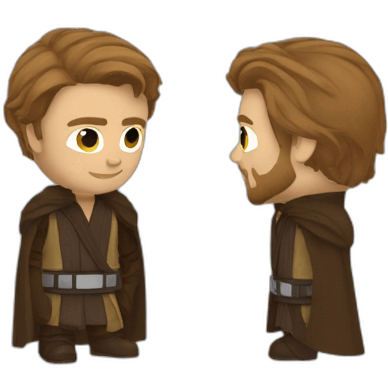 Anakin coupe obi wan en deux emoji