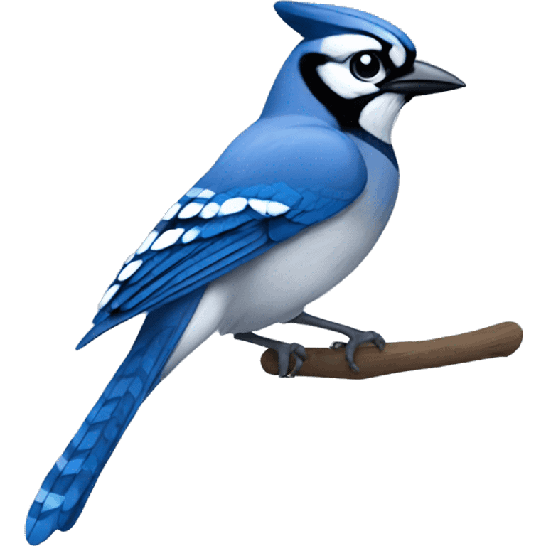 minimalistic bluejay emoji