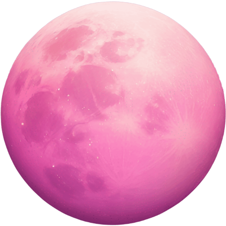 Pink moon emoji