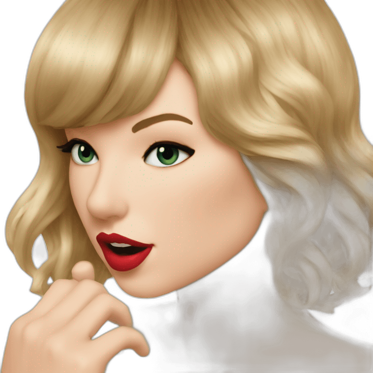 Taylor Swift send a kiss emoji