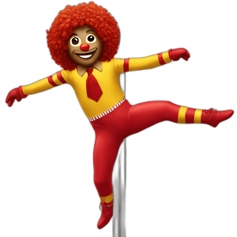 Ronald Mcdonald pole dancing emoji