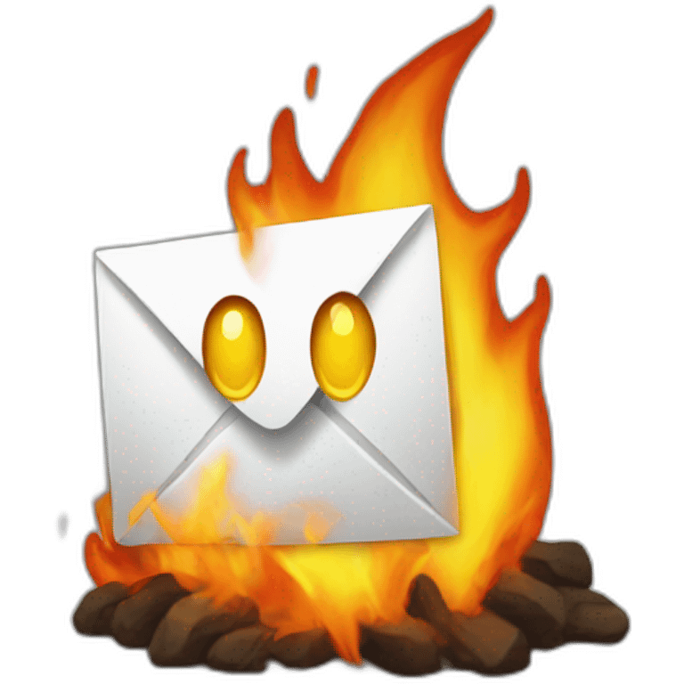 email burned emoji