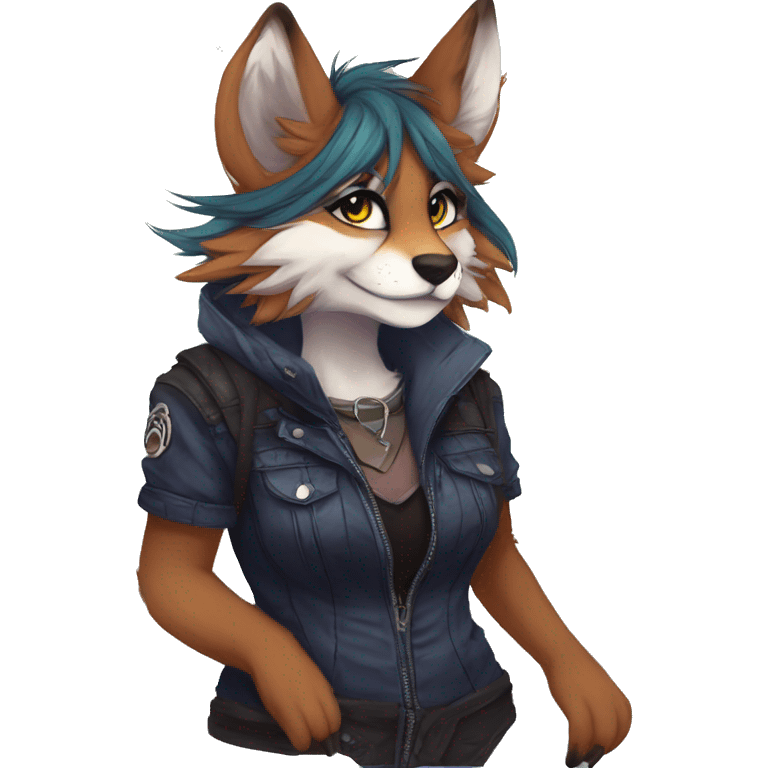 Edgy anthro furry by Falvie, LiLaiRa, AngieWolf emoji