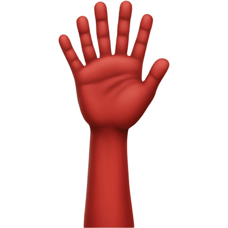 red hand, no arm. red hand of ulster emoji