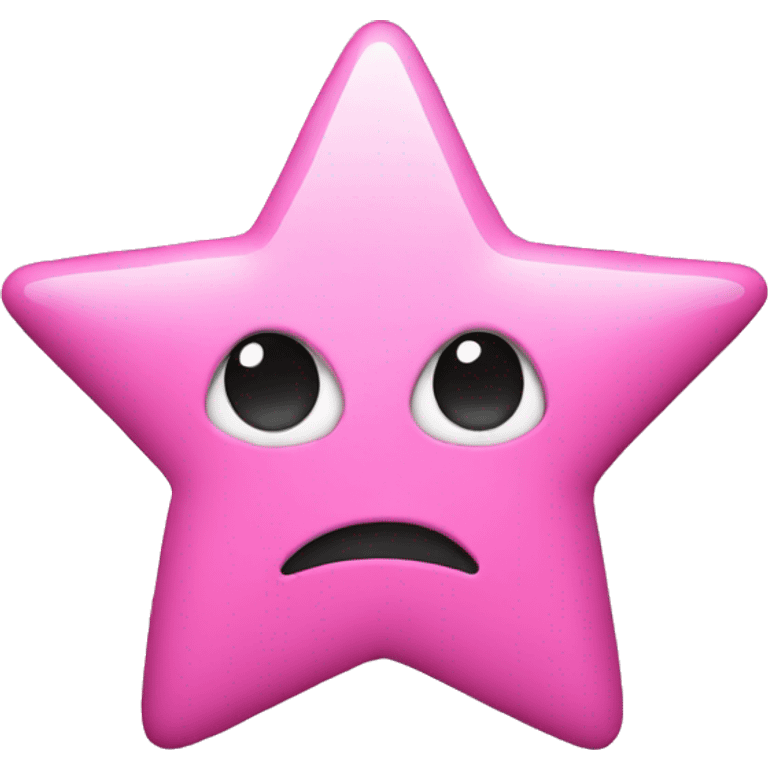 Star button pink emoji