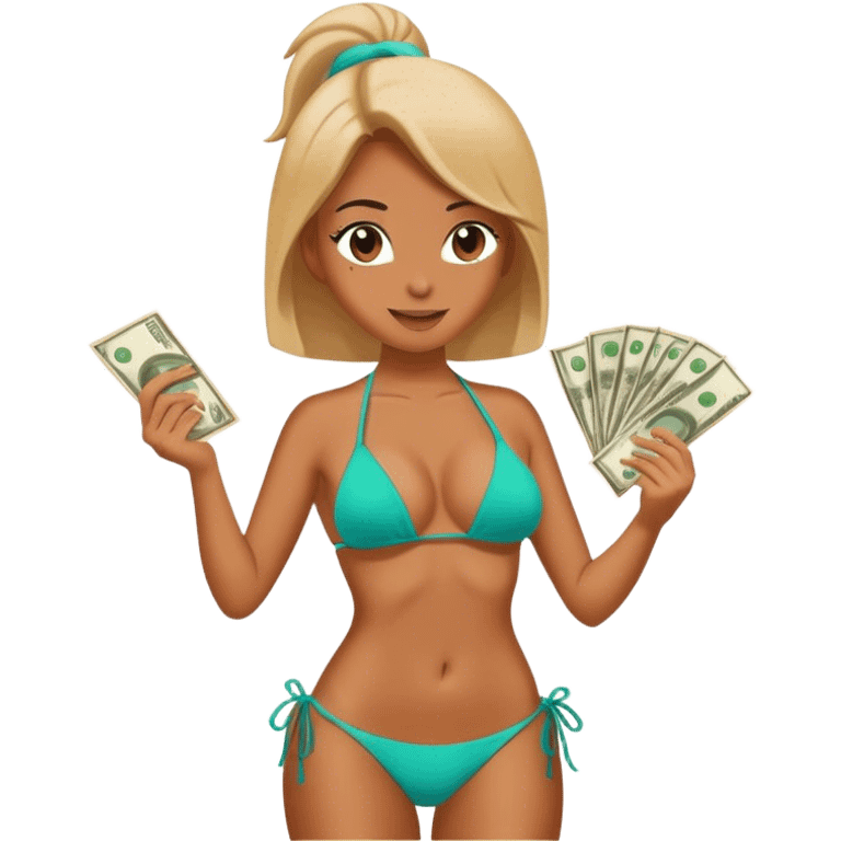 Money in a bikini  emoji