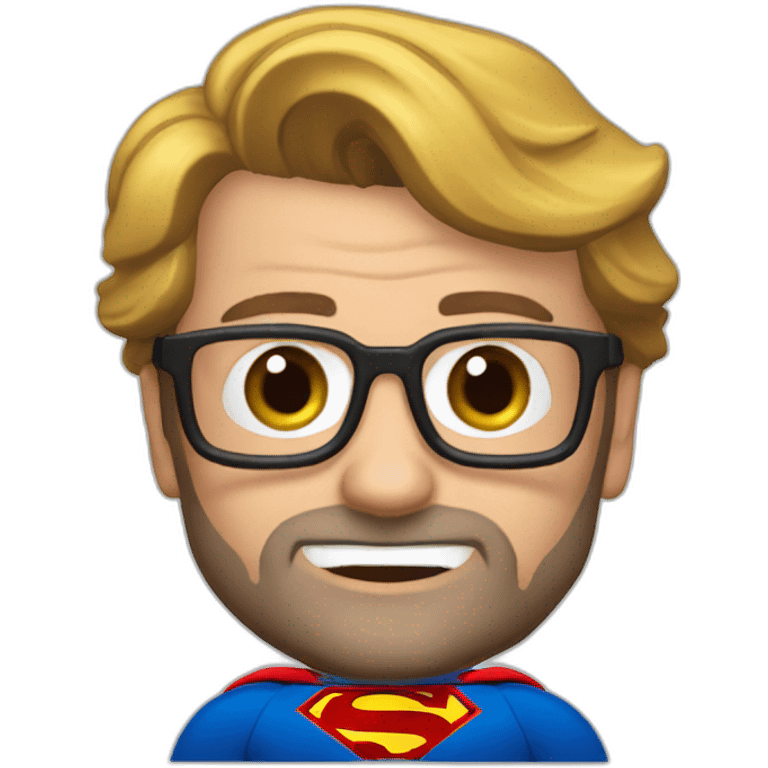 Jurgen Klopp as Superman emoji