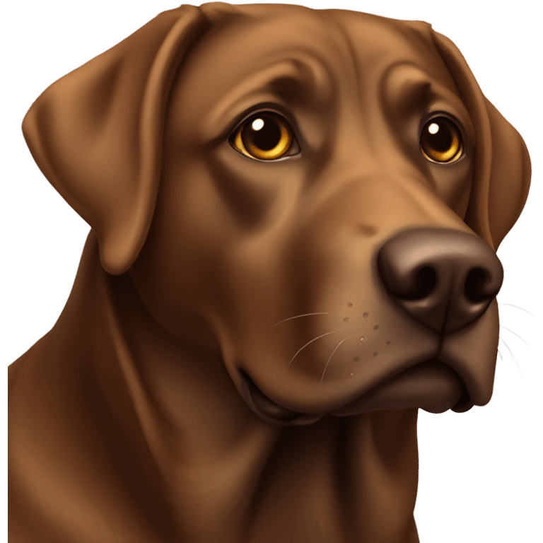 Brown lab emoji