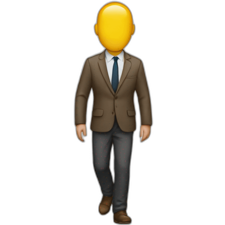 Homme marcher dessus femme emoji